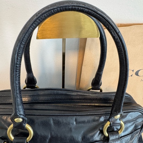 Coach Poppy Black Leather Handbag - Picture 10 of 12